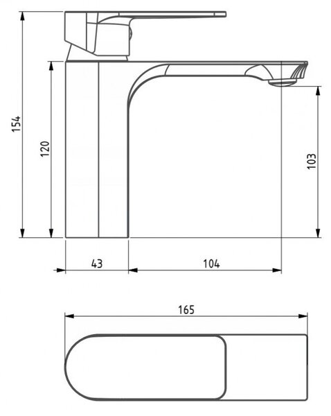 Mexen Alexa DS40 комплект за вана, черен - 71203DS40-70