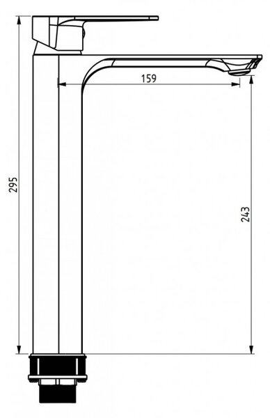 Mexen Alexa DS40 комплект за вана, черен - 71213DS40-70