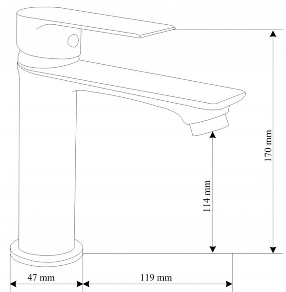 Мексен Ройо смесител за мивка, бял - 72200-20