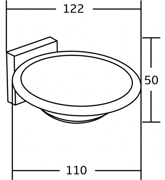 Mexen Rufo сапунерка, черна - 7050939-70