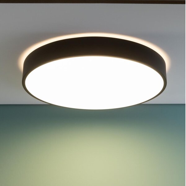 Brilliant - димируемо LED таванно осветително тяло SLIMLINE LED/60W/230V Ø 49 см, черно + дистанционно управление
