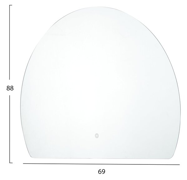 Огледало без рамка с led осветление 89x69см