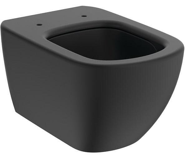 Tesi Silk Black AquaBlade WC комплект за вграждане, черен мат, с бутон Oleas P2