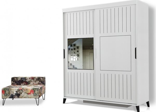 Шкаф Pasific Home Fuga - 150 Блестящо бял шкаф