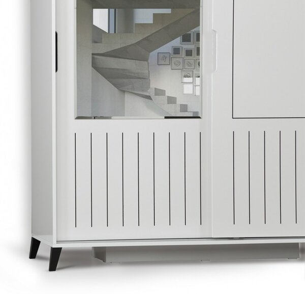 Шкаф Pasific Home Fuga - 150 Блестящо бял шкаф