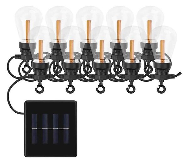 LED соларен декоративен гирлянд 10xLED/0,6W/1,2V 4,5m IP44 800 mAh
