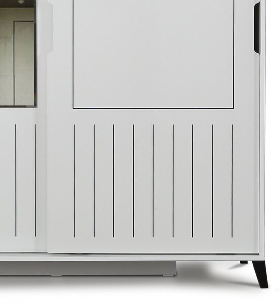 Шкаф Pasific Home Fuga - 150 Блестящо бял шкаф