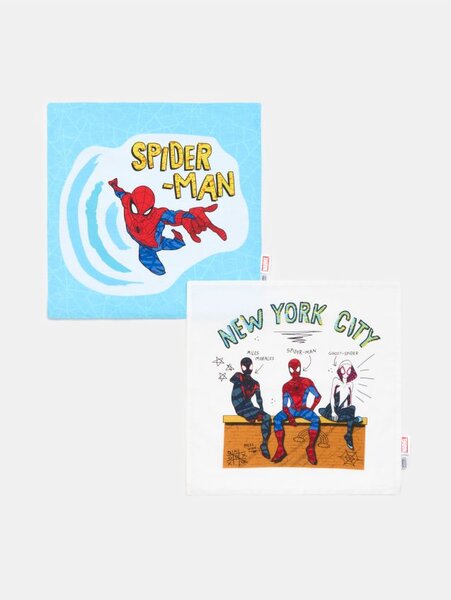 Sinsay - Памучни калъфки за възглавници Spider-Man 2 pack - многоцветен