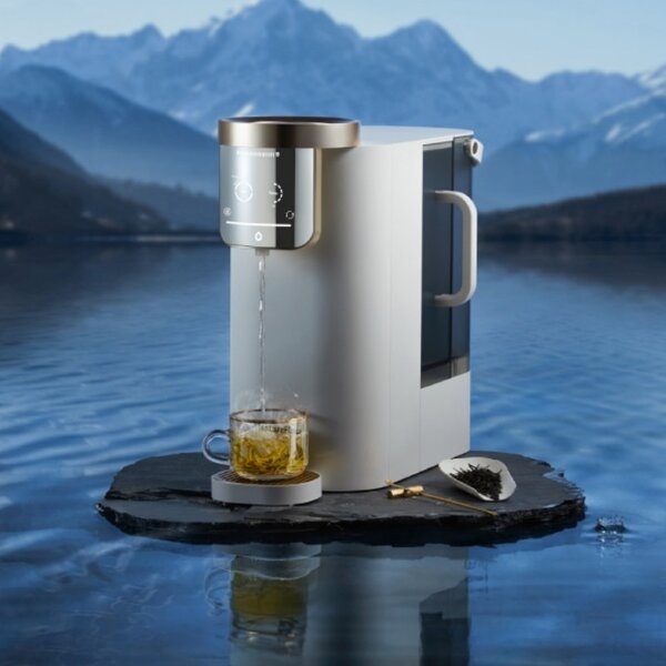 Система за пречистване на вода NatureFlow F4, До 4000 л, Алкална обратна осмоза, Моментална гореща вода, pH 9.5, Тъчскрийн, Бял