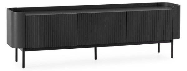 Черна маса за телевизор 180x55x40 cm Willa – MOME