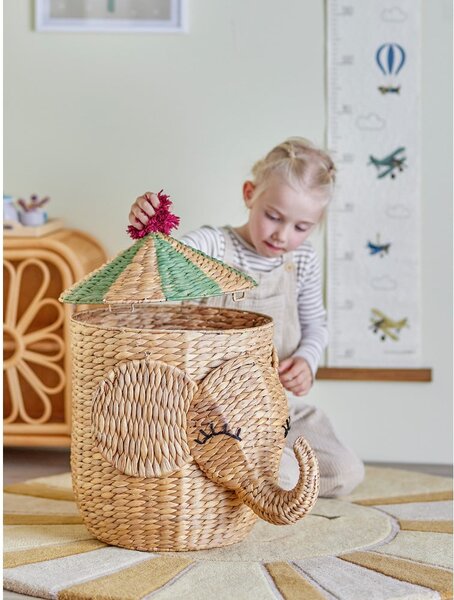 Детска кошница за играчки от воден зюмбюл в естествен цвят ø 35x50 cm Bobo – Bloomingville Mini