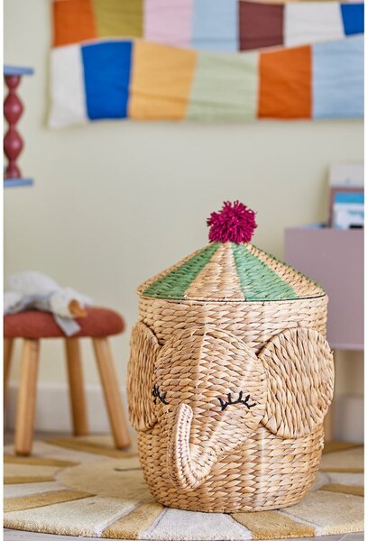 Детска кошница за играчки от воден зюмбюл в естествен цвят ø 35x50 cm Bobo – Bloomingville Mini