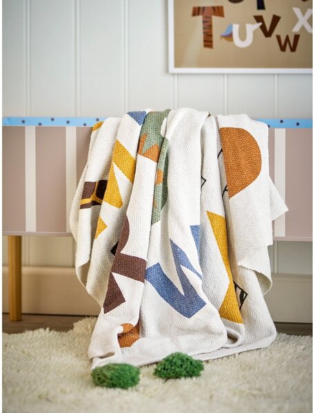 Бебешко одеяло от рециклиран памук 130x160 cm Memmo – Bloomingville Mini