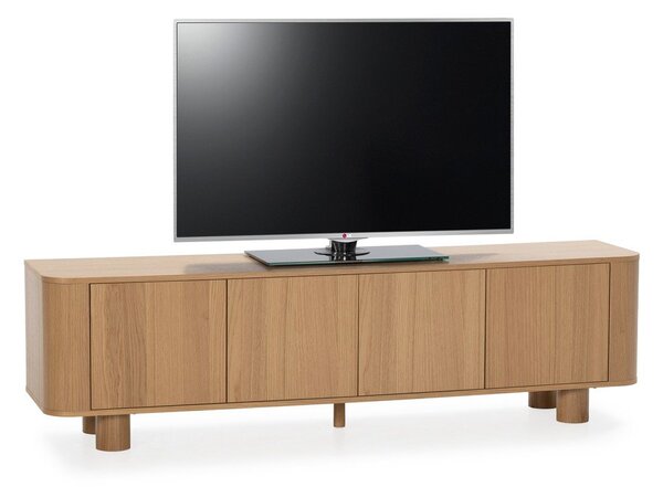 Маса за телевизор от декор от дъб в естествен цвят 180x50,5x40 cm Padoc – MOME