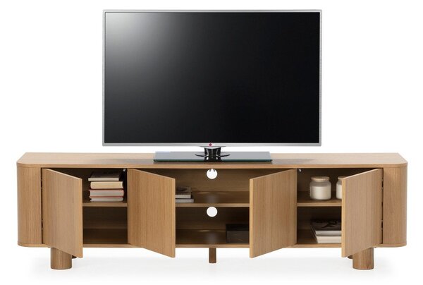 Маса за телевизор от декор от дъб в естествен цвят 180x50,5x40 cm Padoc – MOME