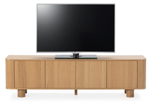 Маса за телевизор от декор от дъб в естествен цвят 180x50,5x40 cm Padoc – MOME
