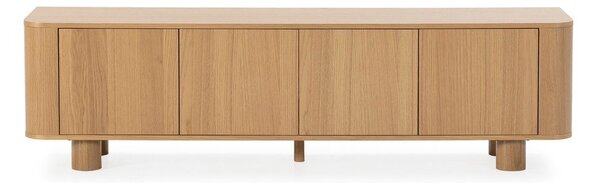 Маса за телевизор от декор от дъб в естествен цвят 180x50,5x40 cm Padoc – MOME