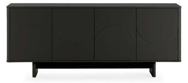 Черен скрин 180x75x40 cm Solei – MOME
