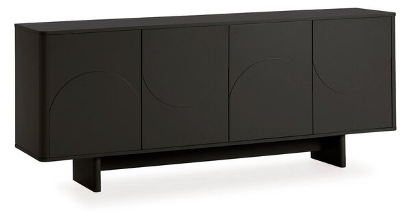 Черен скрин 180x75x40 cm Solei – MOME