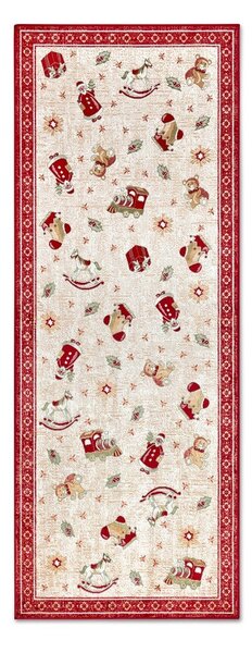 Червена пътека с коледен мотив със смес от памук 80x200 cm Toy's Delight Red Christmas – Villeroy&Boch