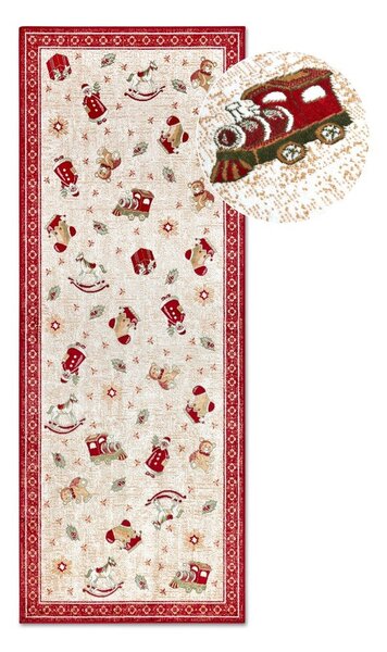 Червена пътека с коледен мотив със смес от памук 80x200 cm Toy's Delight Red Christmas – Villeroy&Boch