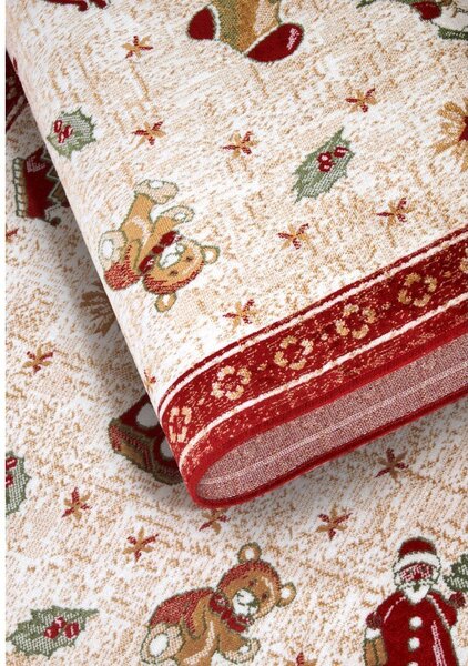 Червена пътека с коледен мотив със смес от памук 80x200 cm Toy's Delight Red Christmas – Villeroy&Boch