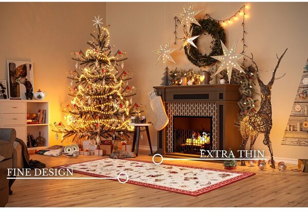 Червена пътека с коледен мотив със смес от памук 80x200 cm Toy's Delight Red Christmas – Villeroy&Boch