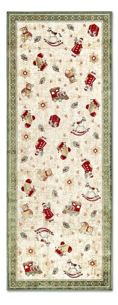 Зелена пътека с коледен мотив със смес от памук 80x200 cm Toy's Delight Green Christmas – Villeroy&Boch