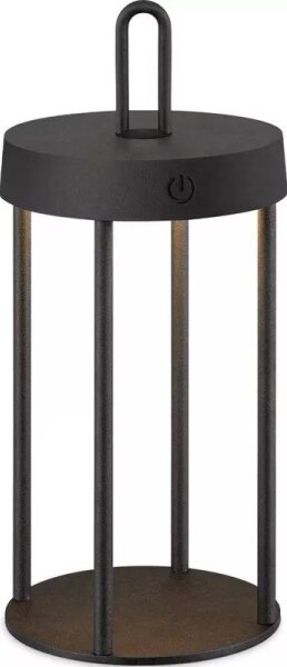 LED димируема външна презареждаема настолна лампа GENTLE LED/1,5W/3,7V 3000 mAh IP44 черна