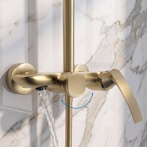 Комплект за душ PREMIUM Rea Como M1 Brush Gold