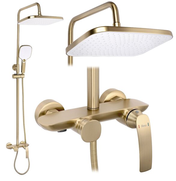 Комплект за душ PREMIUM Rea Como M1 Brush Gold