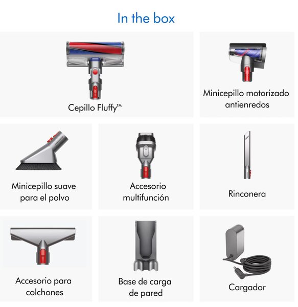 Вертикална прахосмукачка Dyson V11 Fluffу 476550-01 2в1, 185AW, 0.54 л, 125 000 об/мин, Автономия 60 мин, 3 режима, LCD, Никел/червен