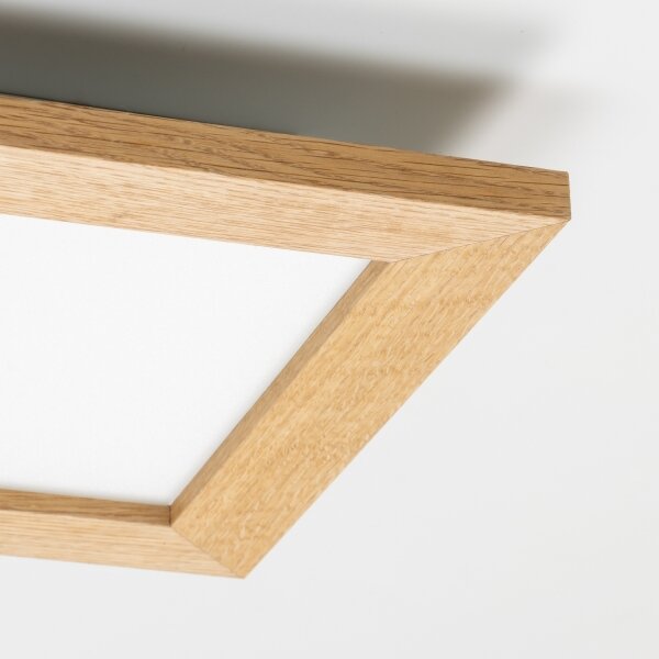 Brilagi - LED Димируема лампа SLIMFRAME WOOD LED/25W/230V 34x34 см + д.у