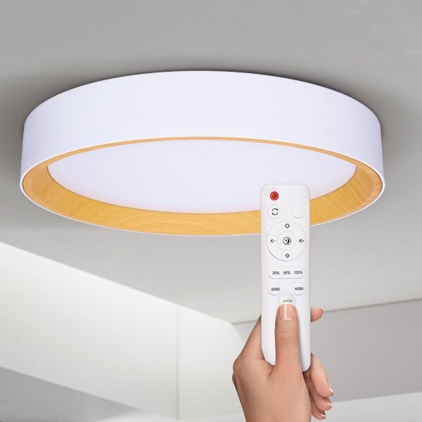 Brilagi -LED Димируема лампа LARIOS LED/48W/230V 3000-6500K ø 39 см бял + д.у