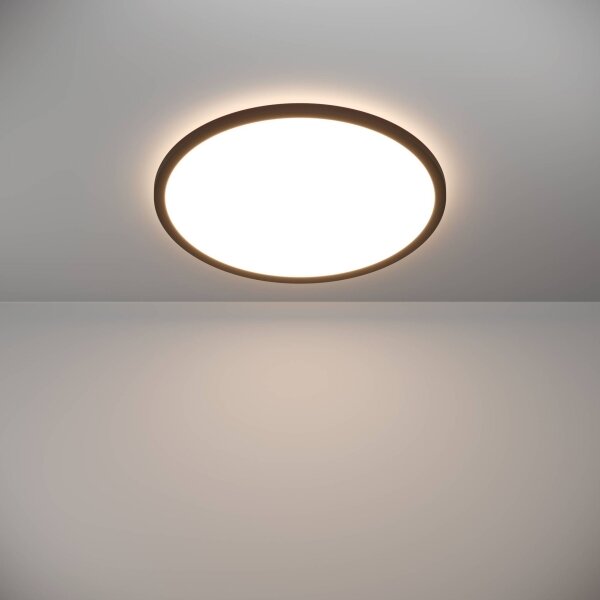 Eglo 901455-LED Димируема лампа за баня ROVITO-R 16,8W/230V Ø 50 см IP44 черен + д.у