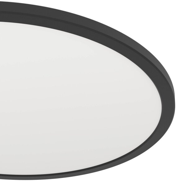 Eglo 901455-LED Димируема лампа за баня ROVITO-R 16,8W/230V Ø 50 см IP44 черен + д.у