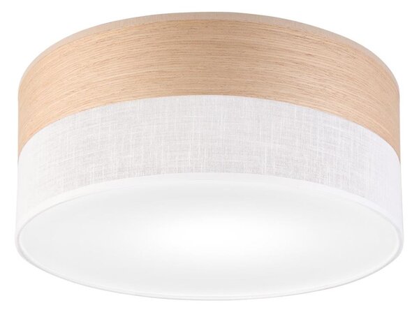 Плафон SIRJA WOOD 1xE27/15W/230V Ø 35 см бял/дъб