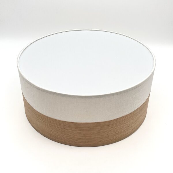 Плафон SIRJA WOOD 1xE27/15W/230V Ø 35 см бял/дъб