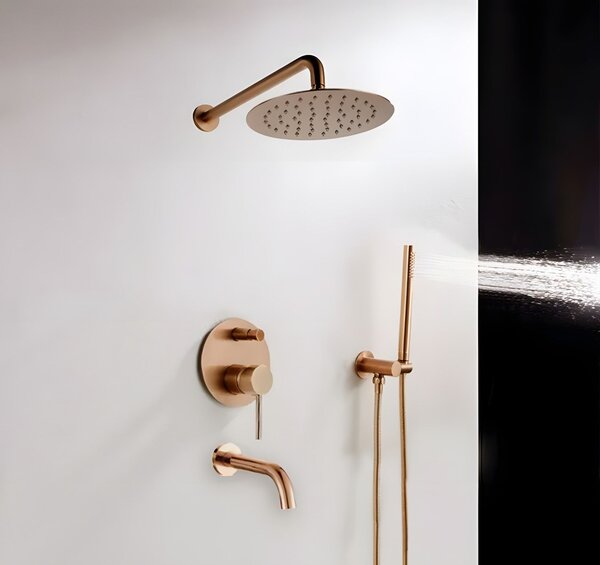 ДУШ СИСТЕМА за вграждане Rea Lungo Copper + BOX