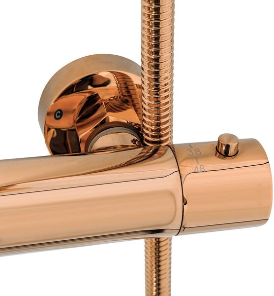 Комплект за душ с термостат Rea Lungo Copper