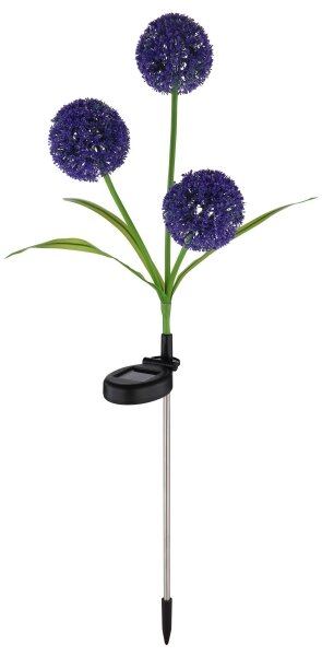 Globo 33599P - LED Соларна лампа SOLAR 3xLED/0,06W/3V 5000K IP44 лилав