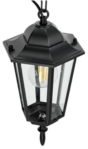 Екстериорен висящ полилей 1xE27/60W/230V черен