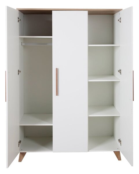 Бял детски гардероб 118x190 cm – Roba