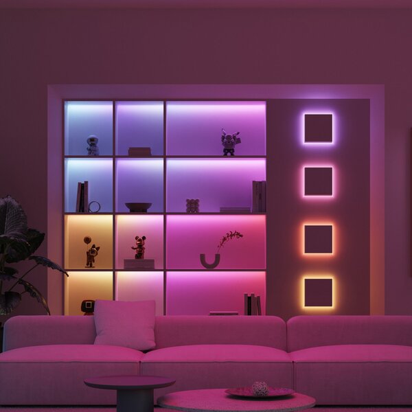 Calex Smart LED-Strip Striplight, дължина 10 m, CCT, RGB, WLAN, Затъмняване, Бял, Дневна/трапезария, Пластмаса, Модерен