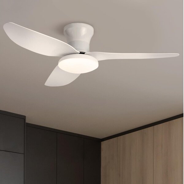 Brilagi - LED регулируем вентилатор за таван 30W 230V 3000-6500K бял + DO