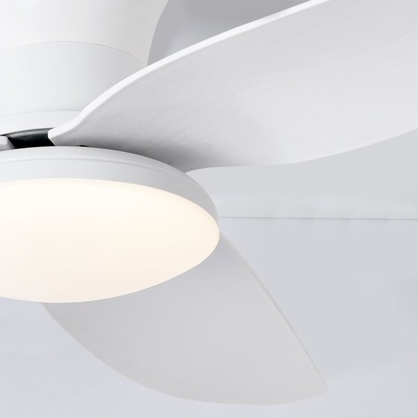 Brilagi - LED регулируем вентилатор за таван 30W 230V 3000-6500K бял + DO