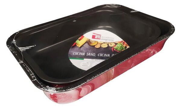 Комплект от 2 правоъгълни тави AM Cucina Sano, 30/35cm, червени