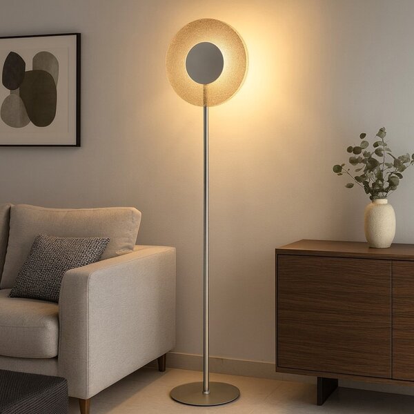 Лампион ONDALUCE CANDY AMBRA, LED, Ф400мм, 11W, 3000K, кехлибарено стъкло