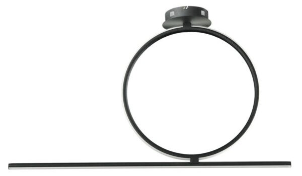 Плафон ONDALUCE ACROBAT50 NERO, LED, 42W, 3000K, черен