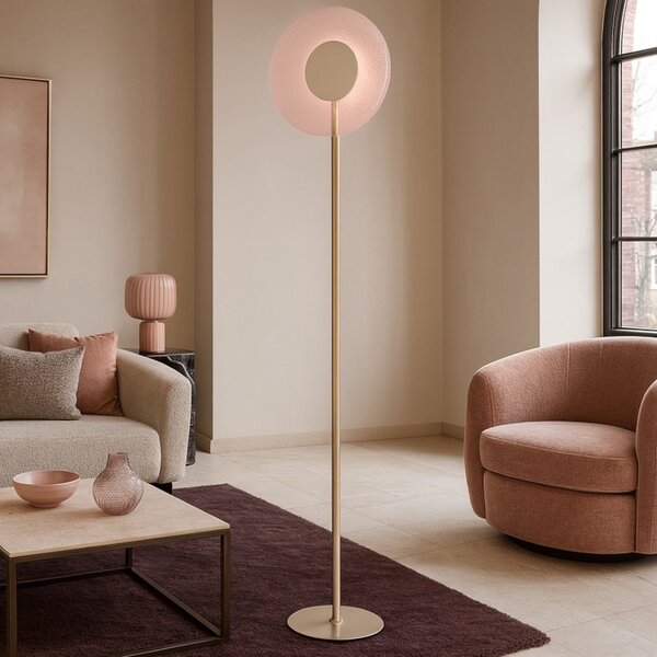 Лампион ONDALUCE CANDY ROSA, LED, Ф400мм, 11W, 3000K, розово стъкло